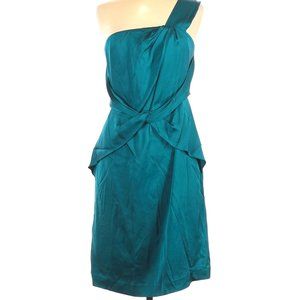 BANANA REPUBLIC Teal One Shoulder Dress